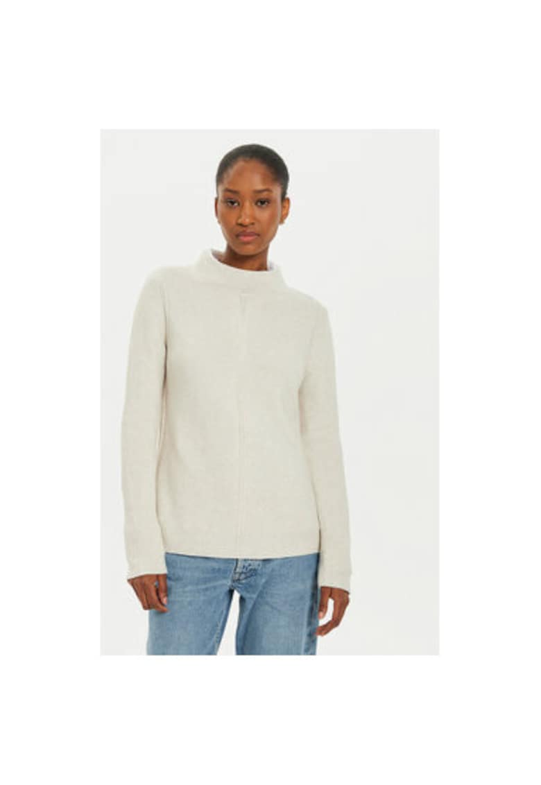 Дамски пуловер - 304525506 - Памук - Бежов - Бежов Oui