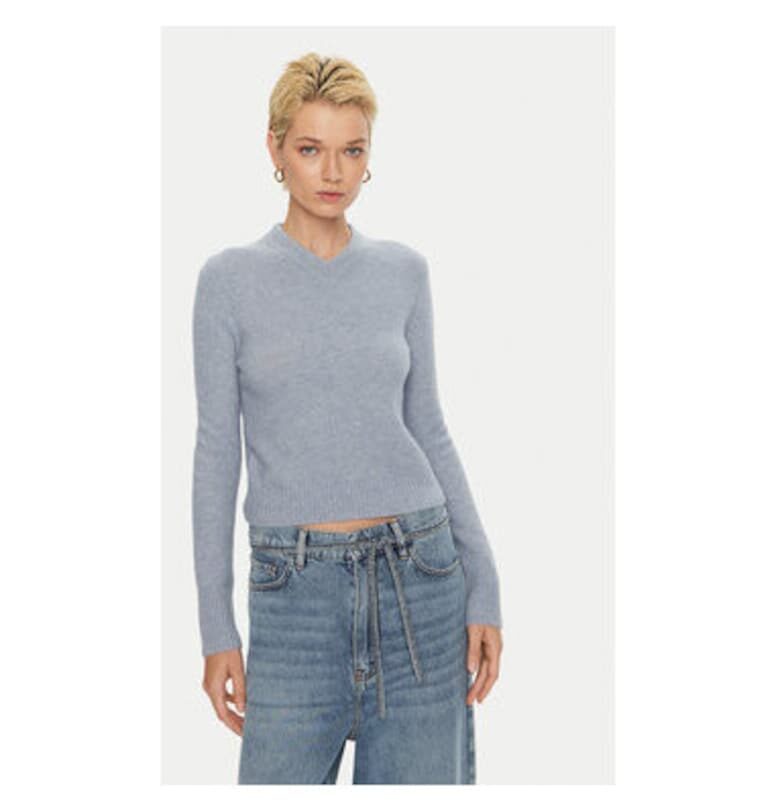 Дамски пуловер -  304750144 - Вълна алпака/Вълна/Рециклиран полиестер - Син - Син Day Birger