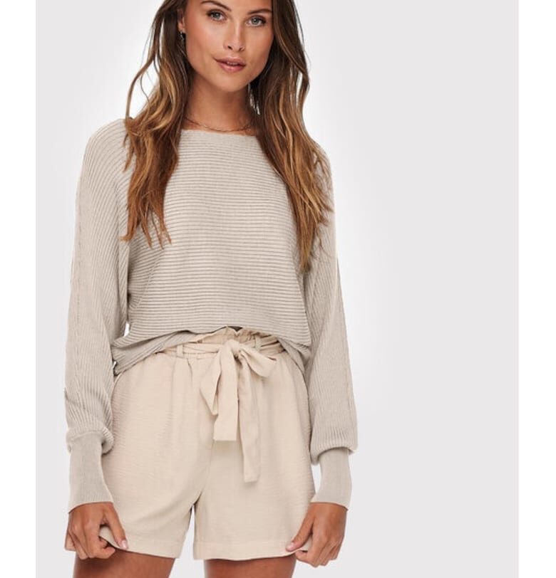 Дамски пуловер -  31941 - Вискоза - Бежов Only