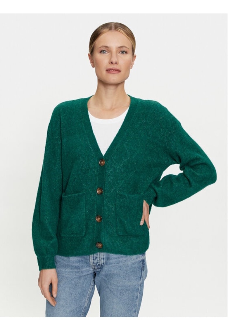 Дамски пуловер - Крем - 699515 - Зелен - Акрил - Зелен Cream