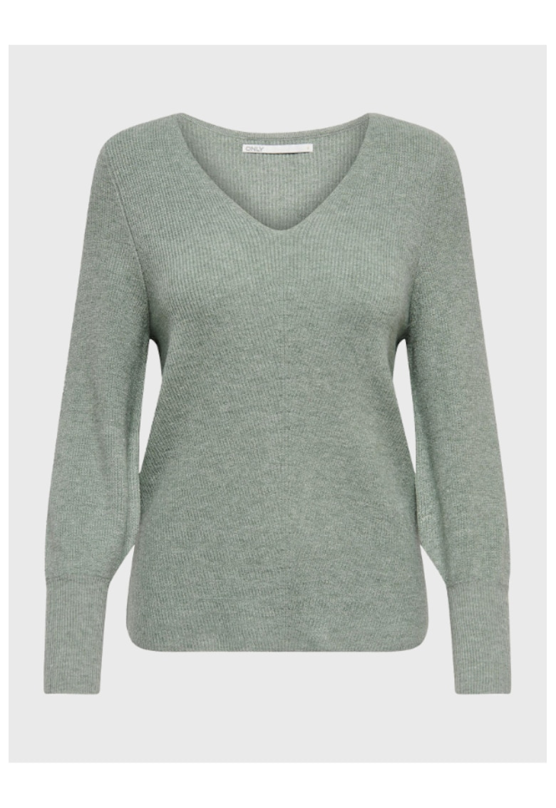 Дамски пуловер - САМО - 300331996 - Вискоза - Зелен Only