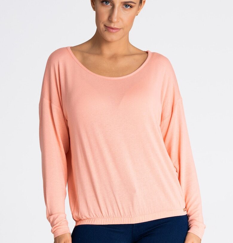 Дамски пуловер -  тънък - розов Figl