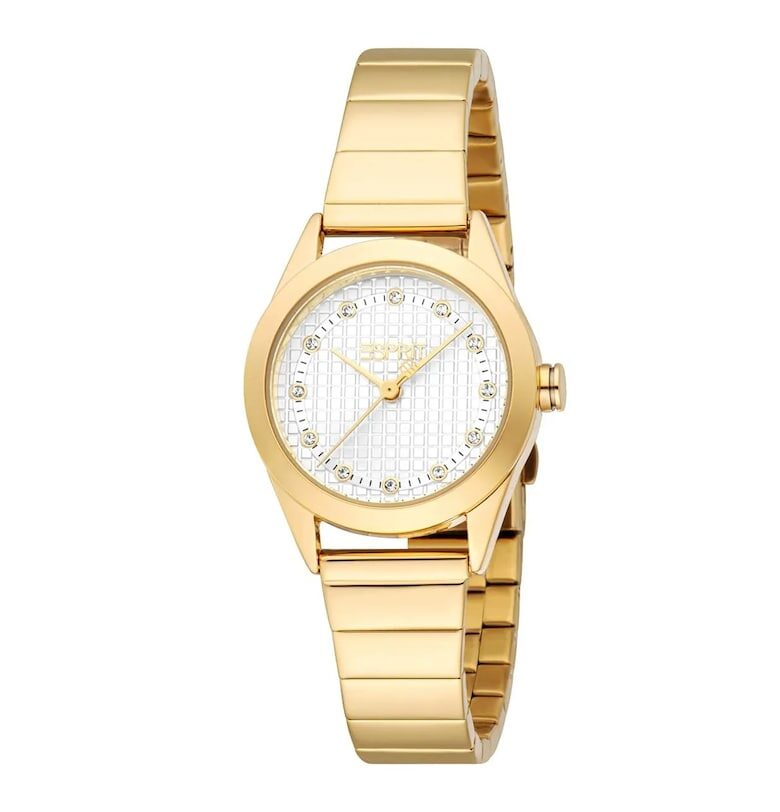 Дамски ръчен часовник  модел ES1L480M0055 - 28 мм - златист цвят - стоманена верижка Esprit