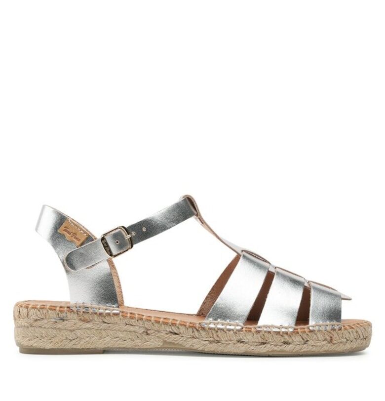 Дамски сандали  302774425 - Естествена кожа - Сребърен Toni Pons