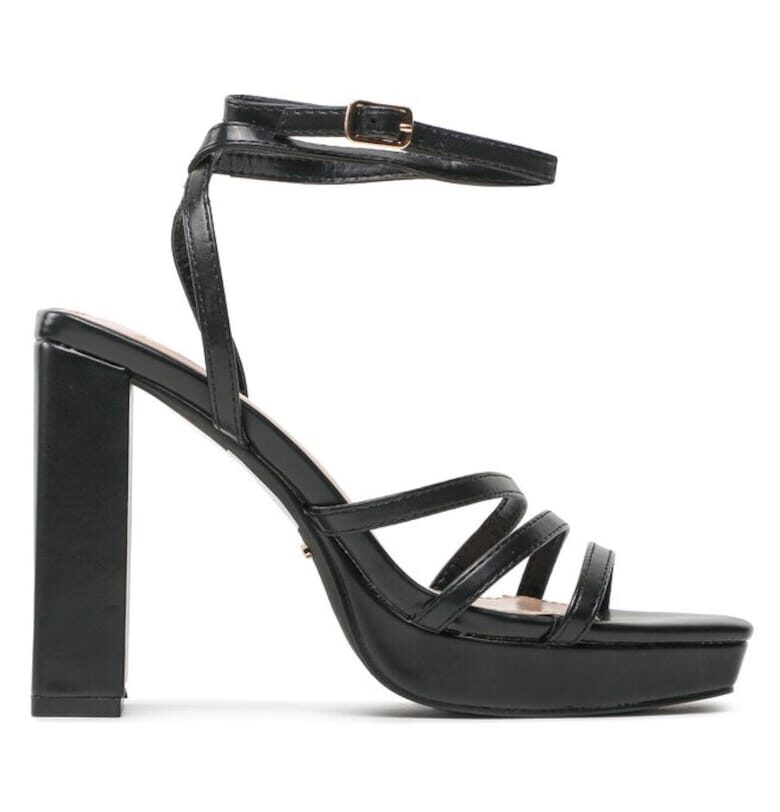 Дамски сандали -  30287205338 - Екокожа - Черни DeeZee