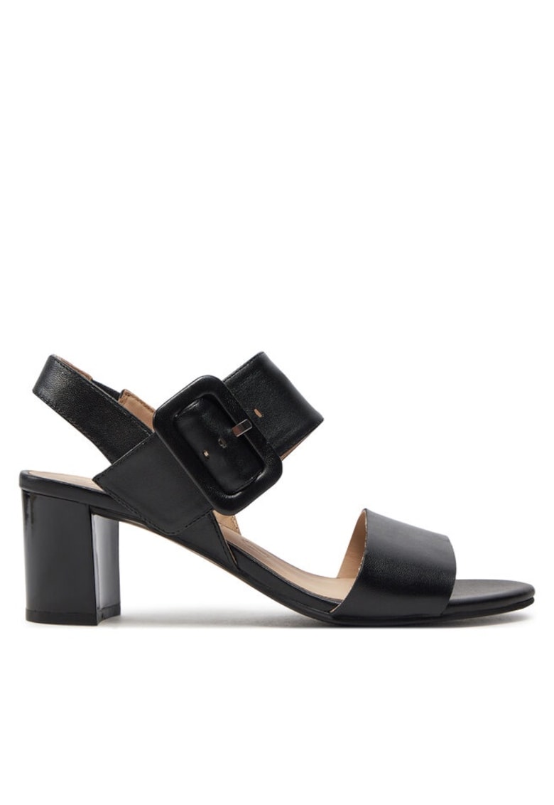 Дамски сандали - 303679255405 - Естествена кожа - Черен Caprice