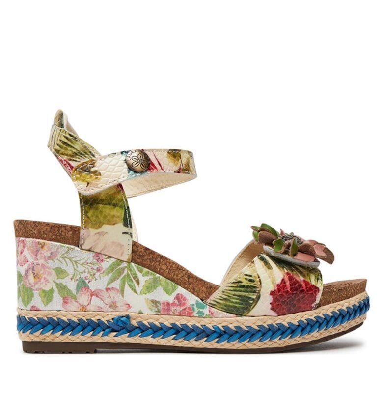 Дамски сандали  303965181 - Естествена кожа - Бежов Laura Vita