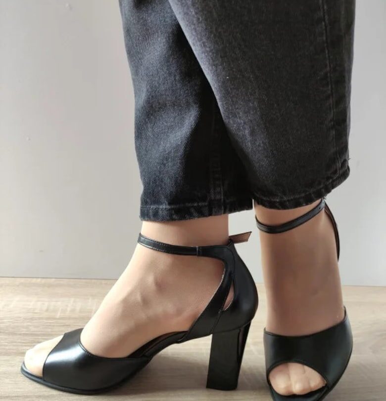 Дамски сандали  32336 - Елегантни Черни - Черно Antonio