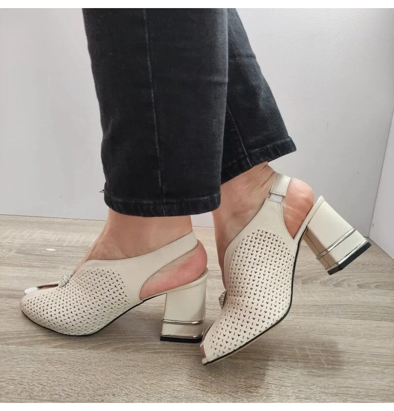 Дамски сандали  892 - Елегантни Бежов - Бежов DOGATI