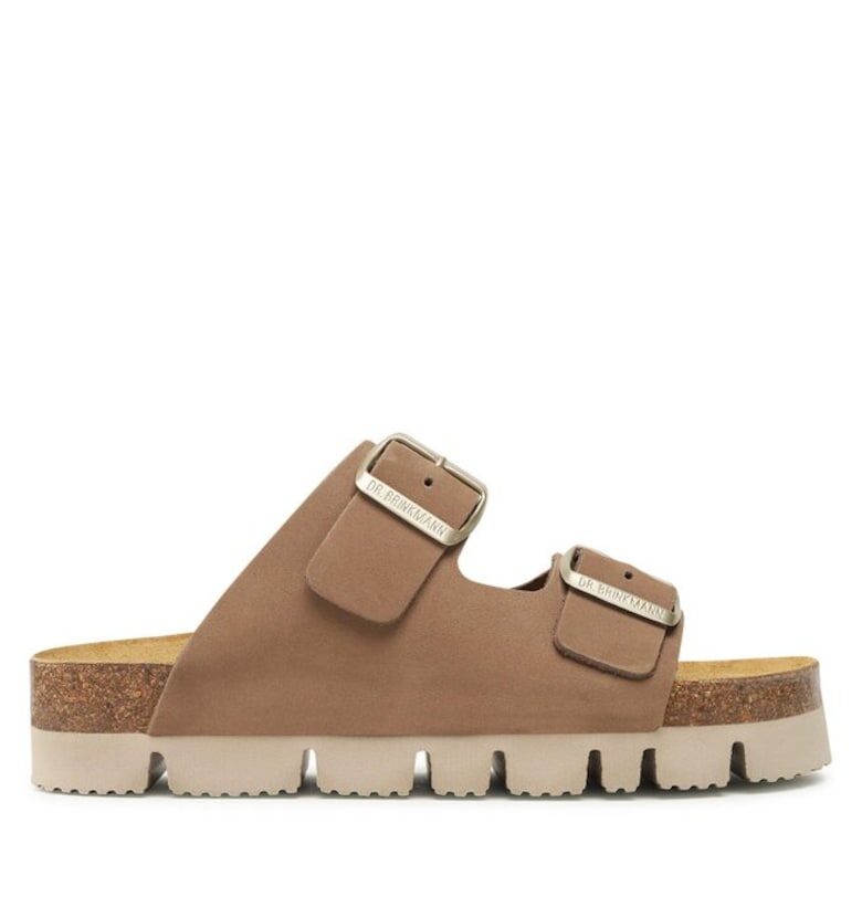 Дамски сандали - Brinkman - 30205207339 - Естествена кожа/Нубук - Бежов DrBrinkmann