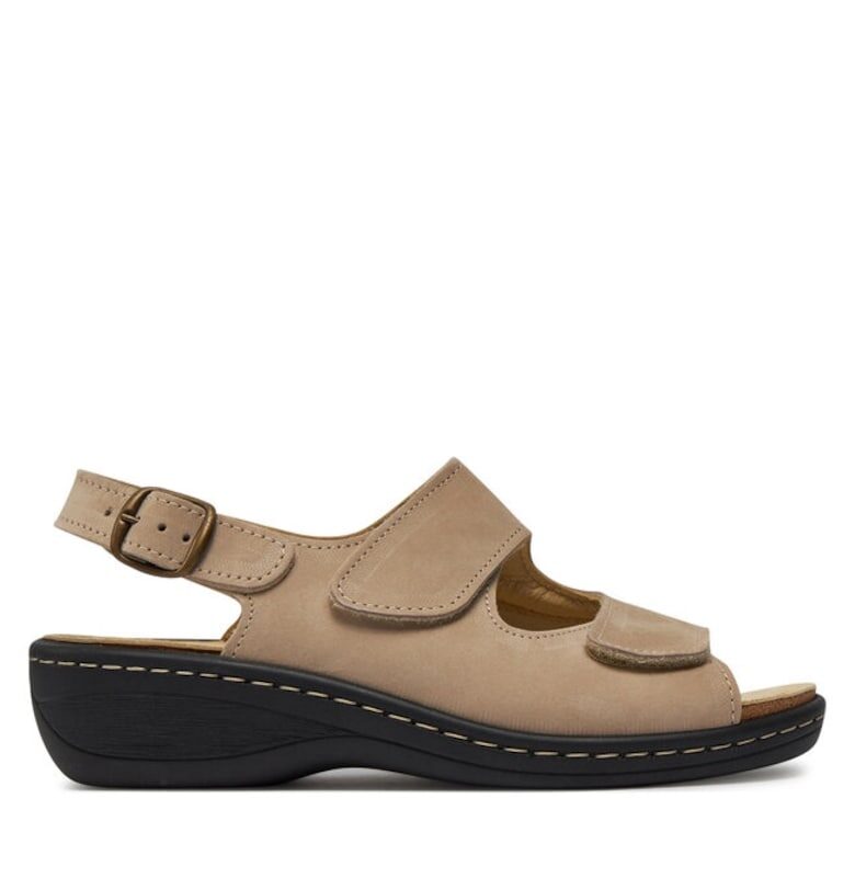 Дамски сандали Brinkmann - 303787912 - Естествена кожа/Нубук - Бежов DrBrinkmann