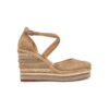 Дамски сандали  V251016 - Естествена кожа - Бежов ALMA EN PENA