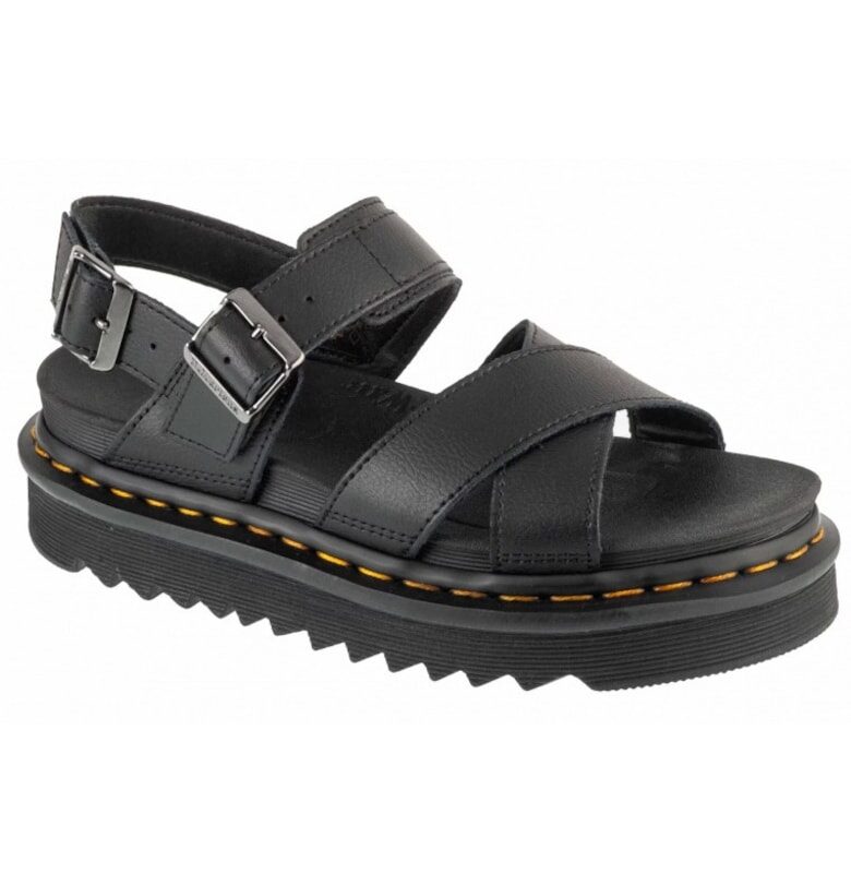 Дамски сандали  Voss II - кожени - черни Dr Martens