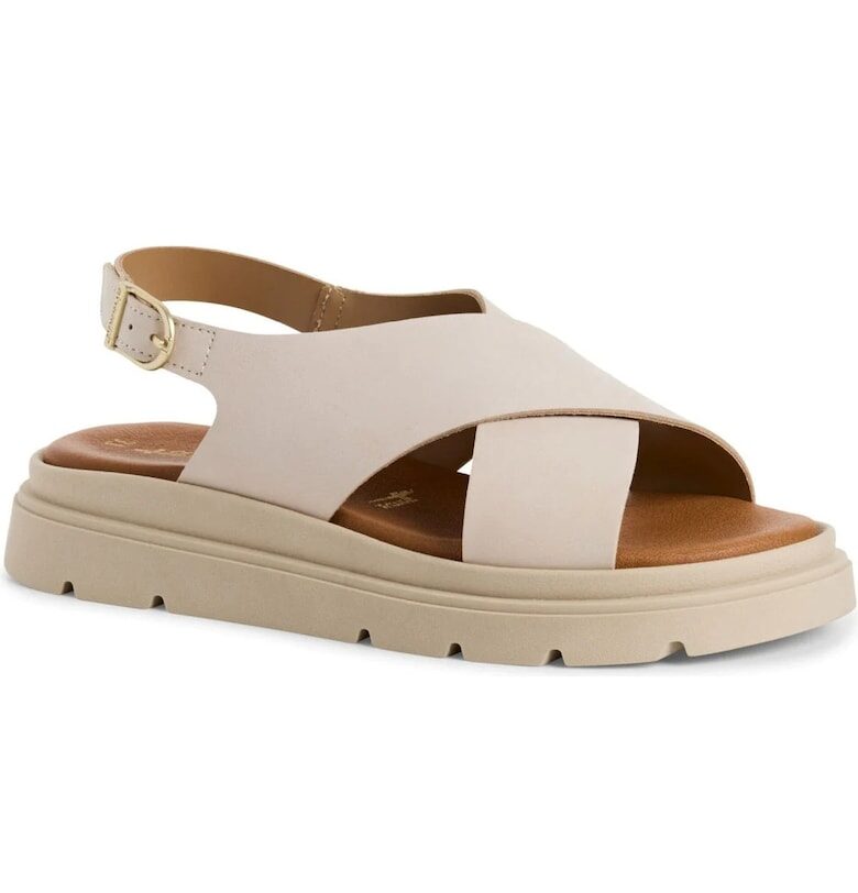 Дамски сандали на платформа -  естествена кожа - 65465 Tamaris