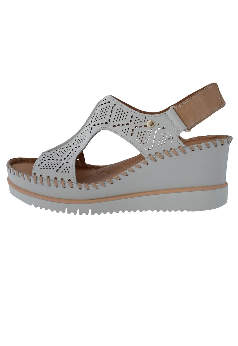 Дамски сандали от естествена кожа марка W3Z-1775C1-52-21 кремави Pikolinos