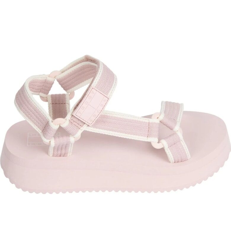 Дамски сандали -  полиестер - розови Tommy Jeans