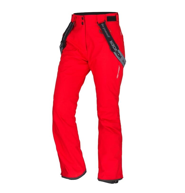 Дамски ски панталон 10K/10K двуслоен материал Della steelblue - Червен NORTHFINDER