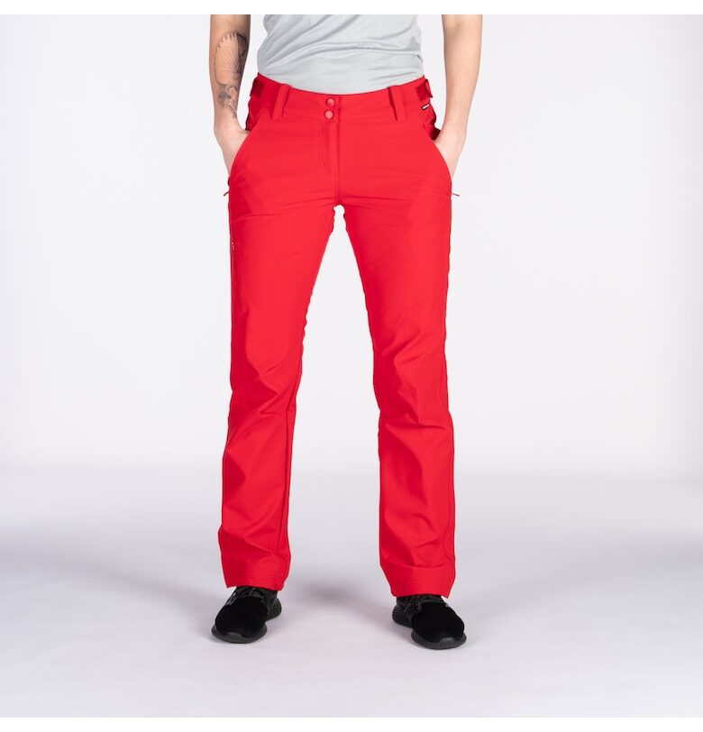 Дамски софтшел панталон 3L 10K/5K Phoebe - Червен NORTHFINDER