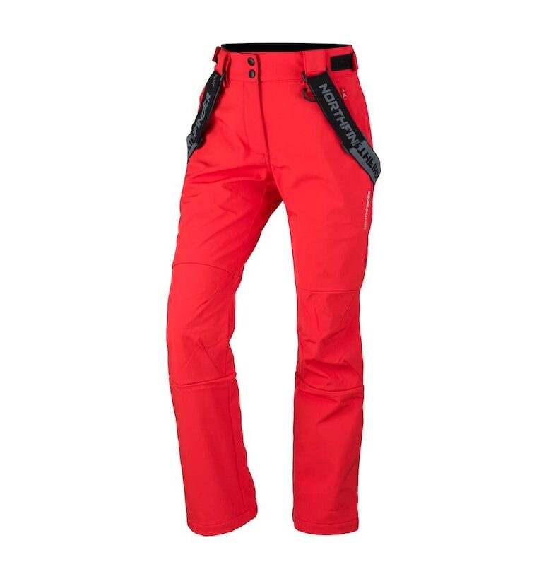 Дамски софтшел панталон за ски 10K/5K Isabela - Червен NORTHFINDER