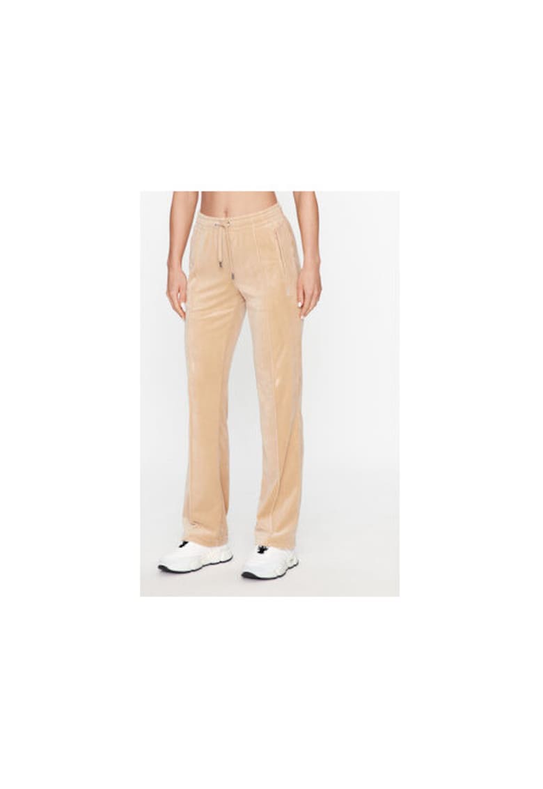 Дамски спортен панталон JCAPW045483 - Полиестер/Еластан - Бежов - Бежов Juicy Couture