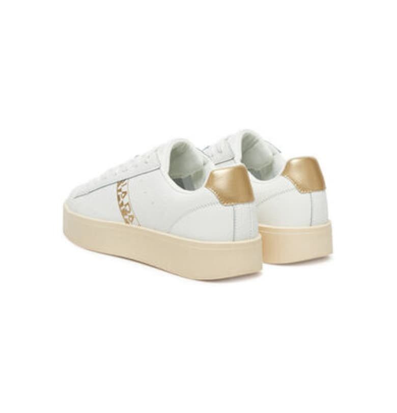 Дамски спортни обувки - NP0A4IQ8 -  Естествена кожа - Бял Napapijri