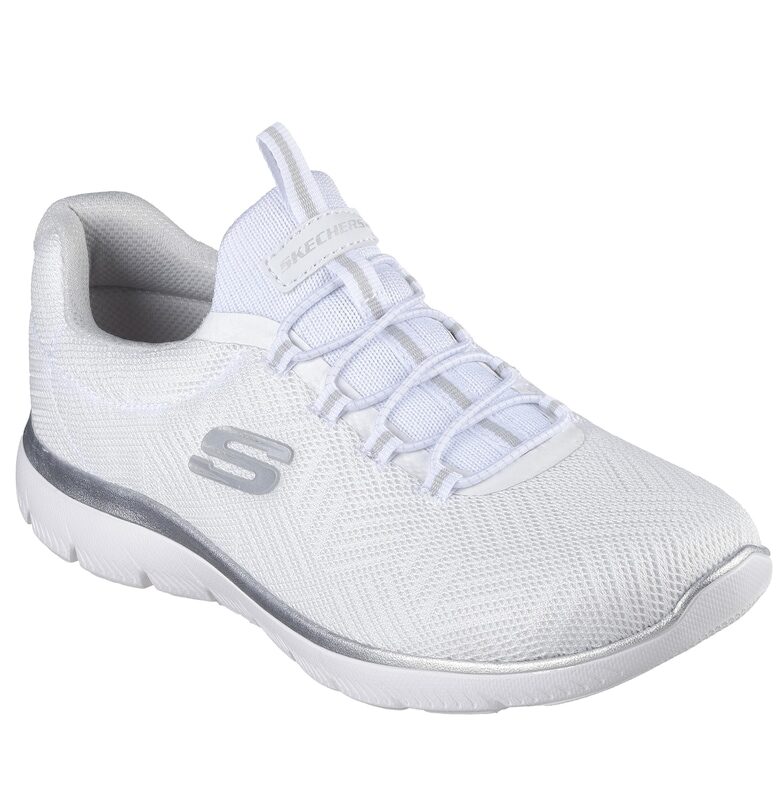 Дамски спортни обувки SUMMITS ARTISTRY CHIC 150119 WHITE/SILVER Skechers