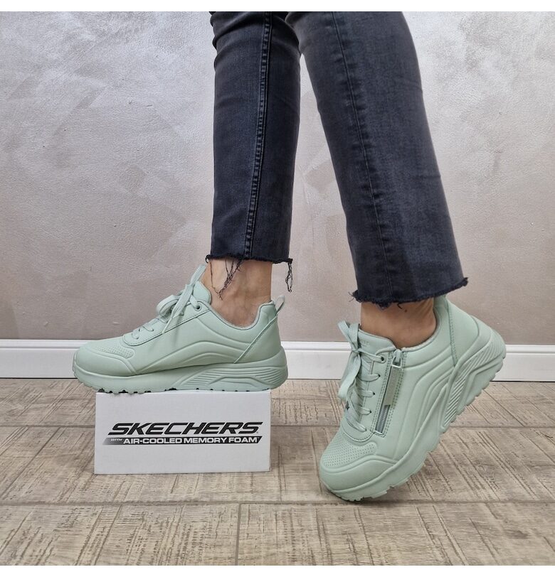 Дамски спортни обувки  UNO LITE зелени Skechers