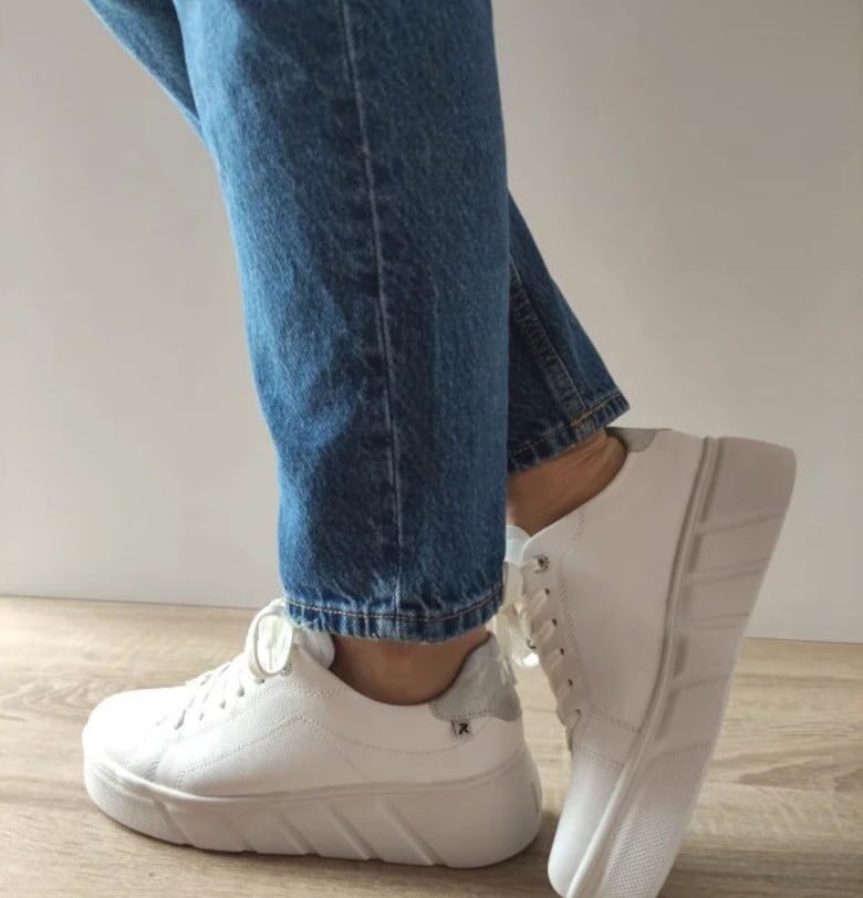 Дамски спортни обувки  W2601-80 Бели - Бял Rieker