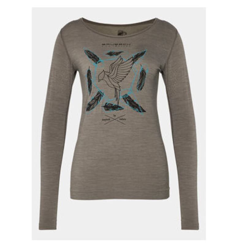 Дамски спортни тениски -  304136078 - Полиамид - Вълна - Сив - Сив Brubeck