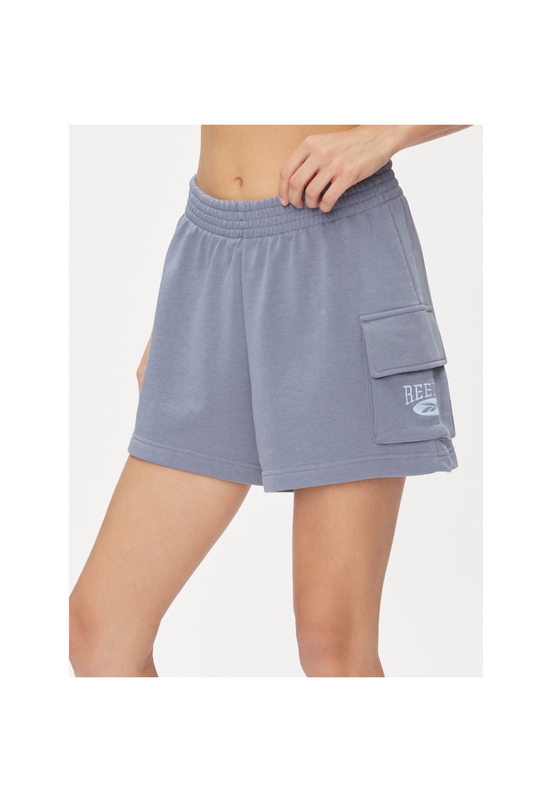 Дамски спортни шорти - 302534050 - Памук - Син Reebok