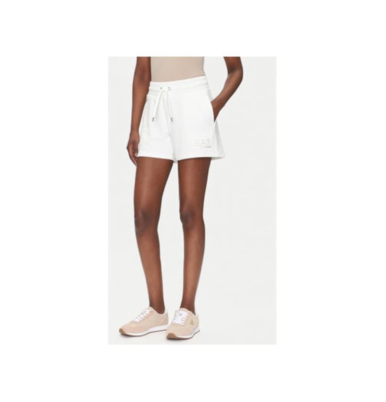 Дамски спортни шорти  Emporio Armani - 7W000269 AF12482 - Полиестер/Вискоза - Бял - Бял EA7