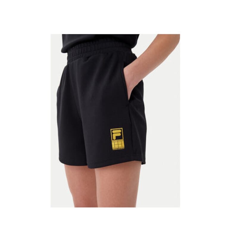 Дамски спортни шорти  FAW1047 - Вискоза/Полиестер - Черен - Черен Fila