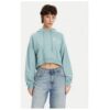 Дамски суитшърт 10027616-A03 - Памук/Полиестер - Син - Син Converse