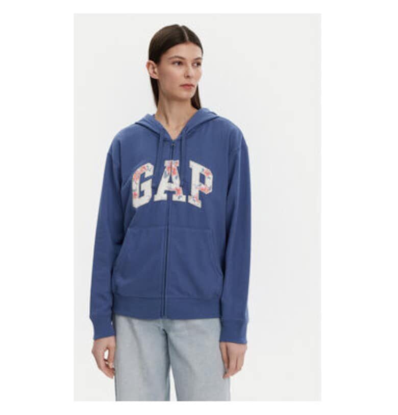 Дамски суитшърт  727433-06 - Памук/Полиестер - Син - Син GAP