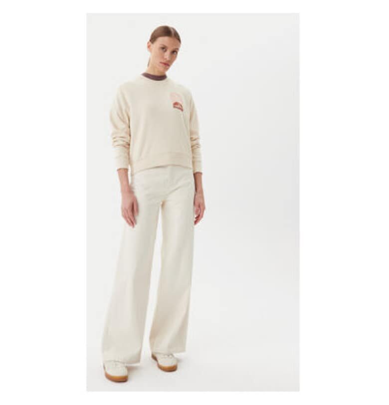 Дамски суитшърт  EBJSF00169 - памук/полиестер - бежов - Бежов Billabong