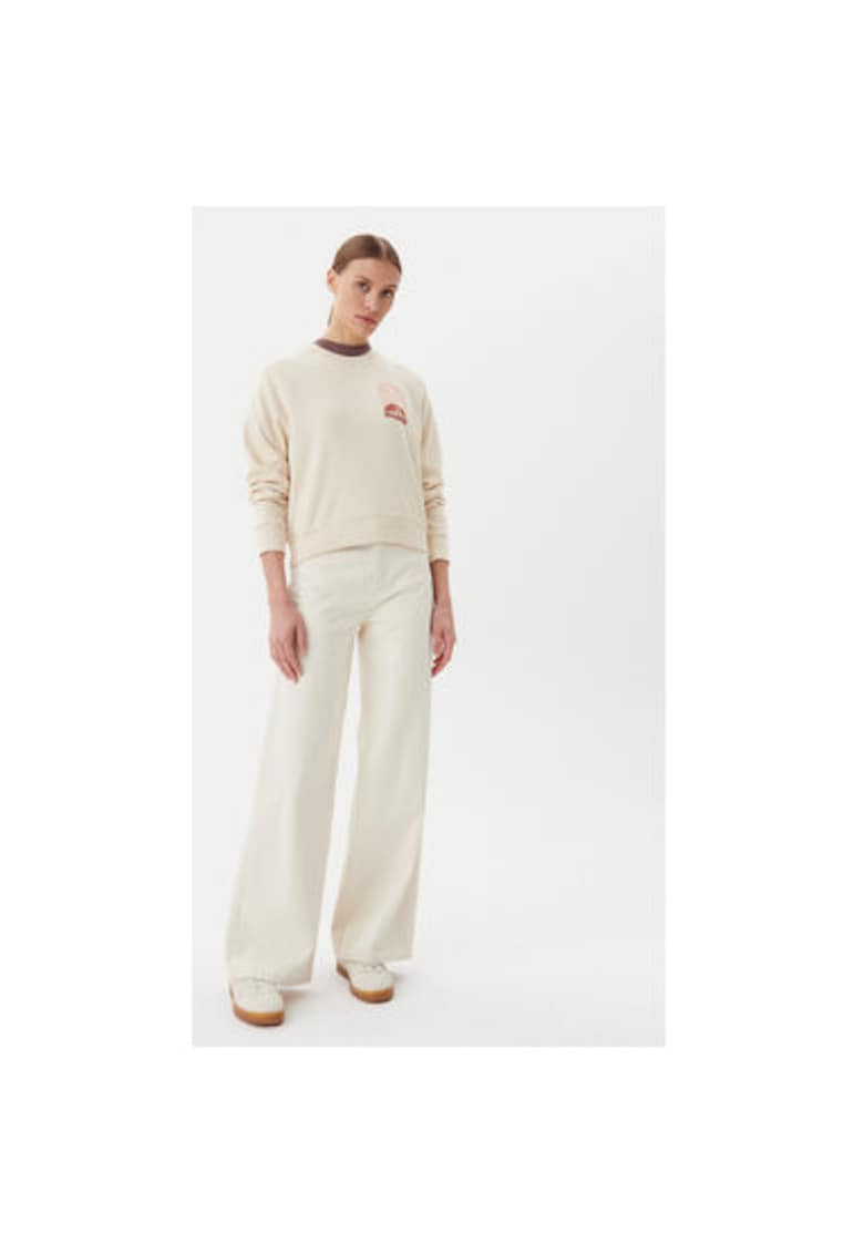 Дамски суитшърт EBJSF00169 - памук/полиестер - бежов - Бежов Billabong