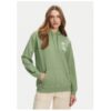 Дамски суитшърт ERJFT04952 - памук/полиестер - зелен - Зелен ROXY