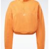 Дамски суитшърт - Памук - Оранжев - Оранжев Reebok