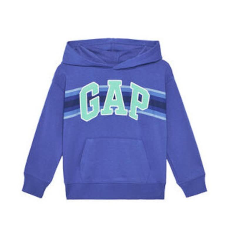 Мъжки суитшърт -  ЯРКО СИН - 77% памук - 23% рециклиран полиестер - Син GAP