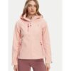 Дамски суитшърт  светло коралов - полиестер - еластан Aulp