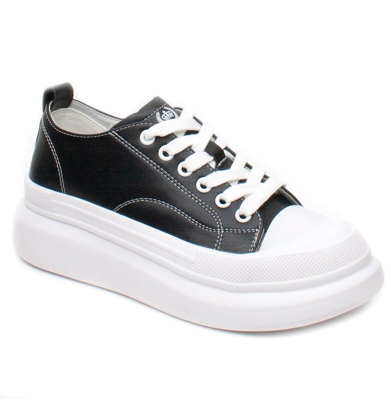 Дамски тенис обувки 227802 черни - FRANCO GERARDO