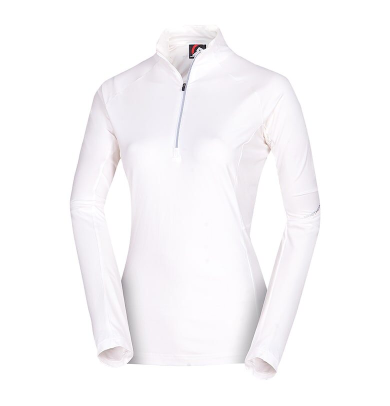 Дамски технически ски пуловер ABAGAIL бял - Бял NORTHFINDER