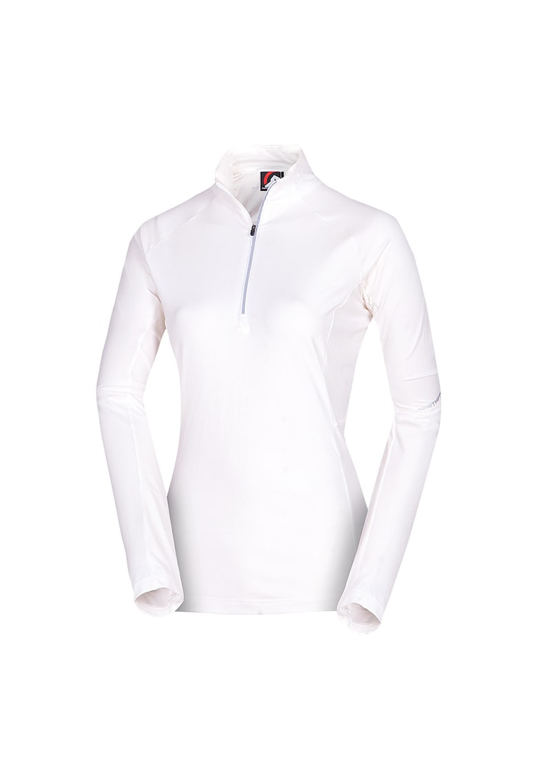 Дамски технически ски пуловер ABAGAIL бял - Бял NORTHFINDER