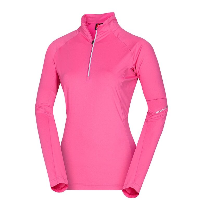 Дамски технически ски пуловер ABAGAIL розов - Розово NORTHFINDER