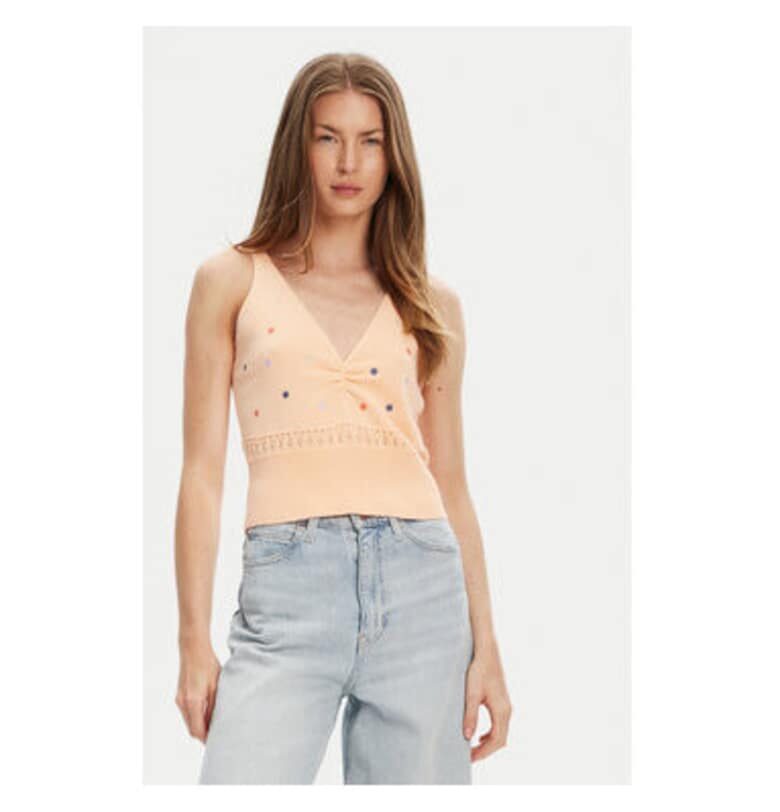 Дамски топ  10C1EH01A - Памук - Оранжев - Оранжев United Colors of Benetton