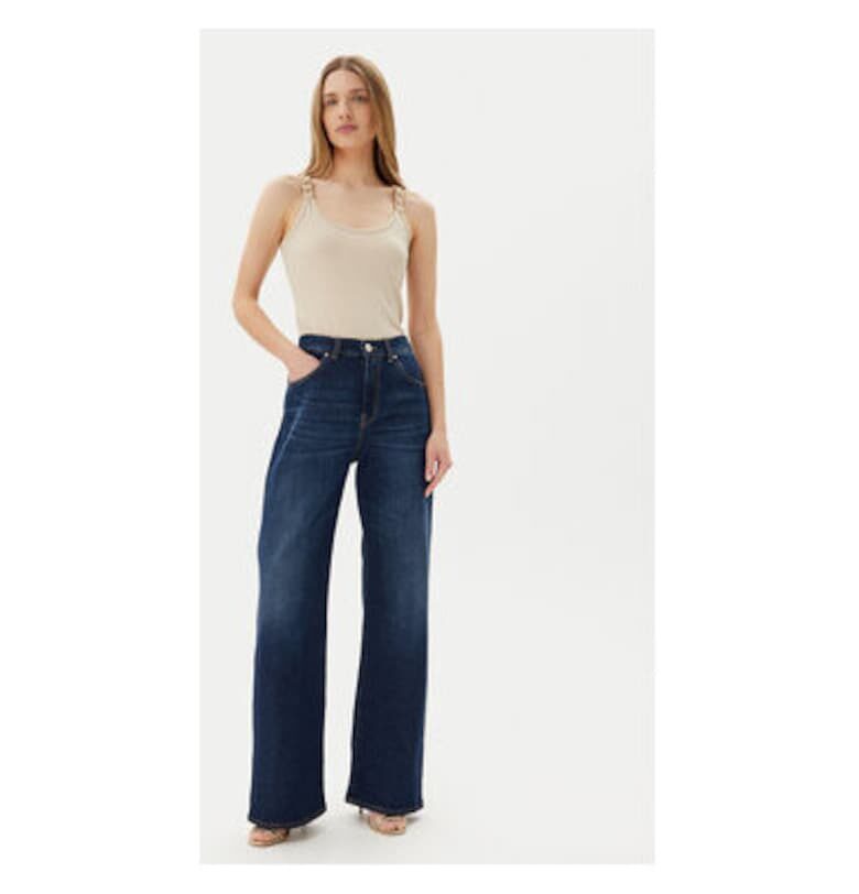 Дамски топ  251-DIDOA - Вискоза/Полиестер - Бежов - Бежов Morgan