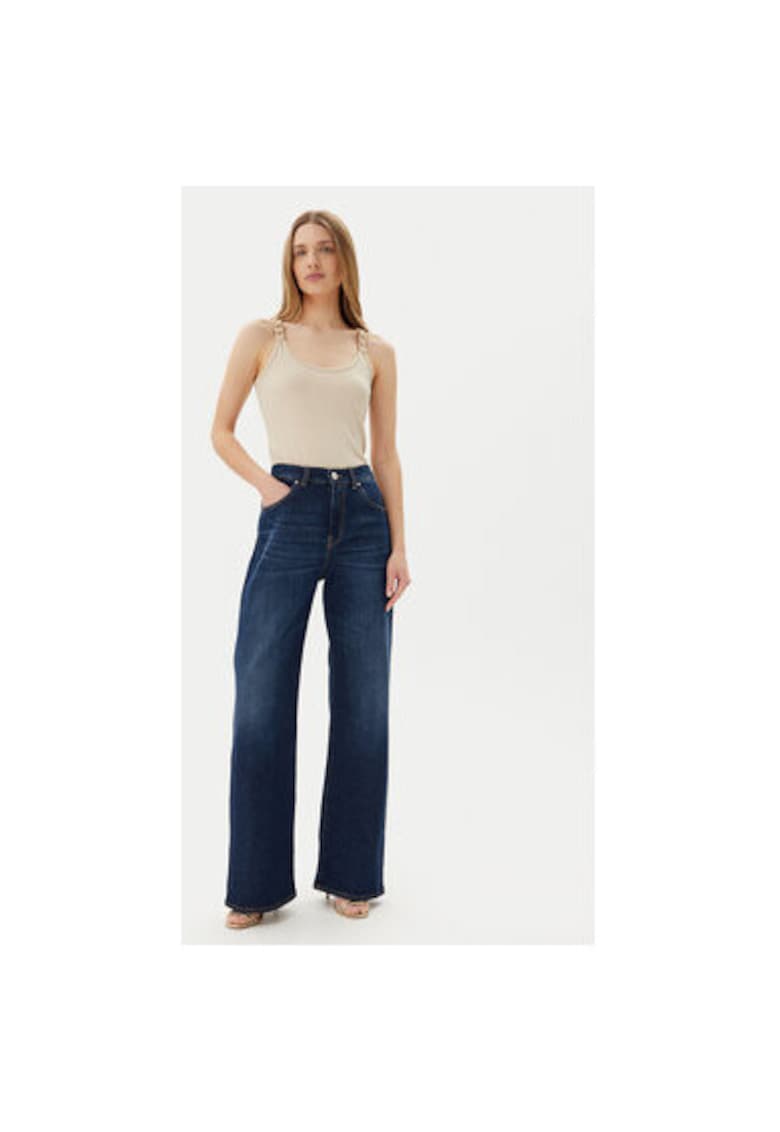 Дамски топ 251-DIDOA - Вискоза/Полиестер - Бежов - Бежов Morgan