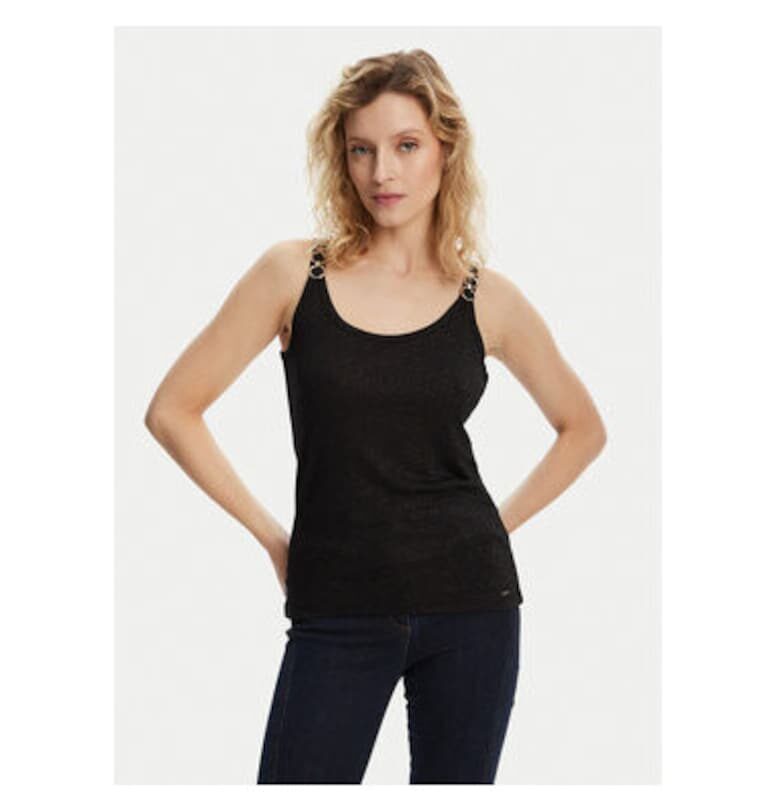 Дамски топ  251-DIDOA - вискоза/полиестер - черен - Черен Morgan