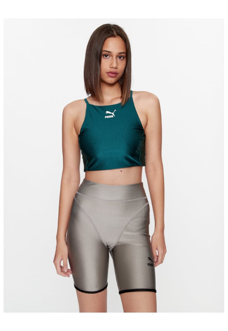 Дамски топ - 302588244 - Найлон - Зелен Puma