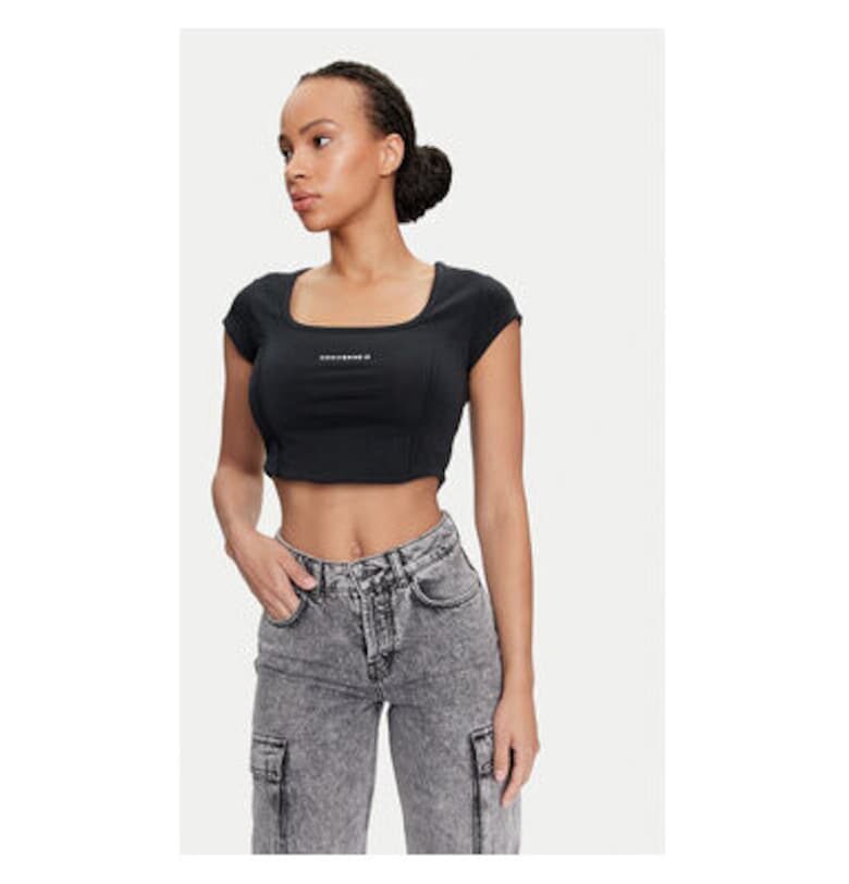 Дамски топ -  304113253 - Памук/Полиестер - Черен - Черен Converse